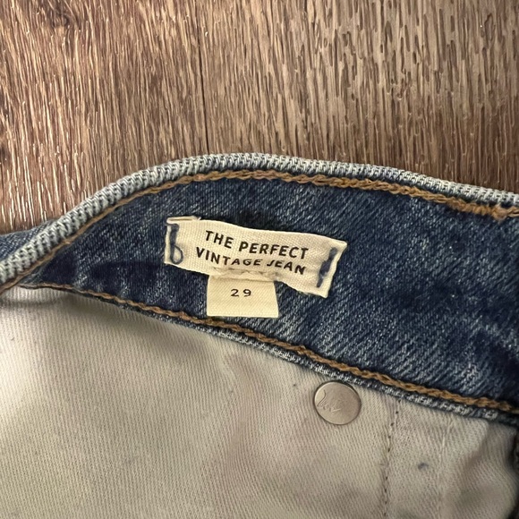 Madewell The Perfect Vintage Jean in Kepler Wash - Size 29 - Picture 9 of 13